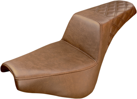 Step-Up Seat - Rear Lattice Stitch - Brown - FX &