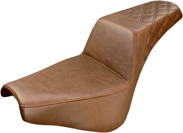 Step-Up Seat - Rear Lattice Stitch - Brown - FX &