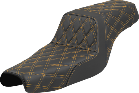 Step-Up Seat - Lattice Stitch - Gold Stitch - XL &