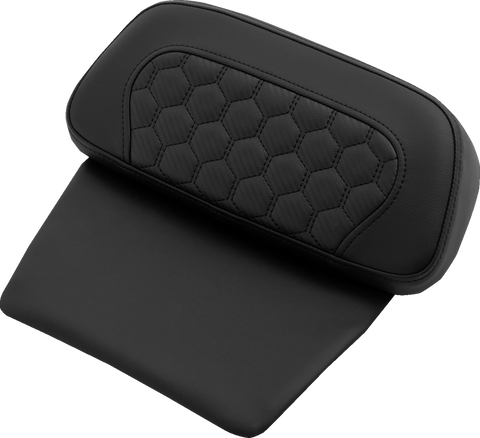 Chopped Tour Pak Pad - Honeycomb - Black Stitching - FLH/FLT &