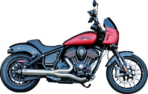 2-into-1 Qualifier Exhaust System - Stainless - 49-State - Indian Chief