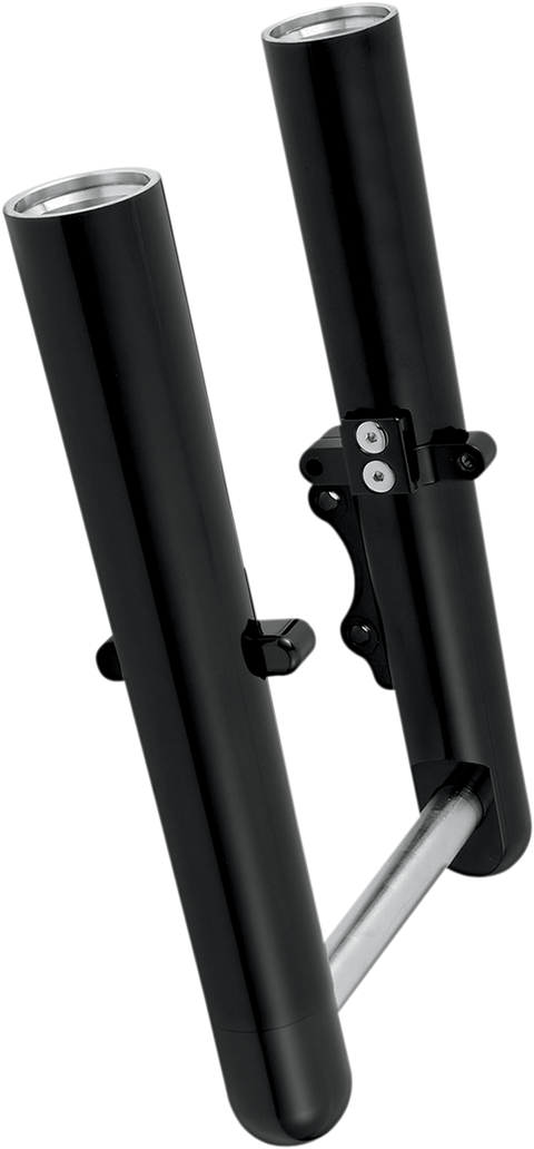 Fork Legs - Black Anodized - Smooth - Dual Disc - &