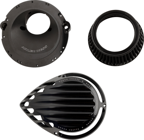 Rough Craft Air Cleaner Kit - Black