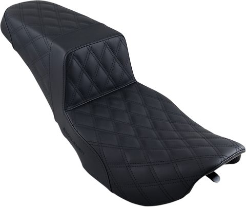 Step-Up Seat - Full Lattice Stitch - Black - FLHR/FLHX