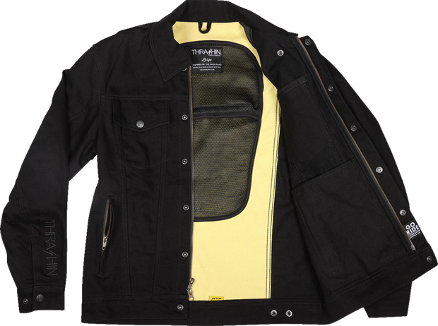 Highway v2 Denim Riding Jacket - Black - Large