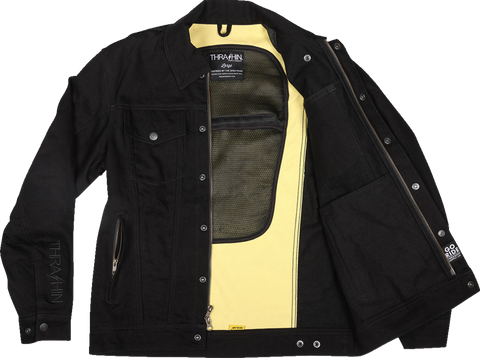 Highway v2 Denim Riding Jacket - Black - 2XL