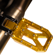 Aggressor Footpegs - Rear - Gold