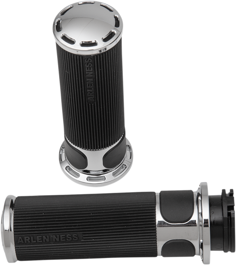 Slot Track Grips - Cable - Chrome