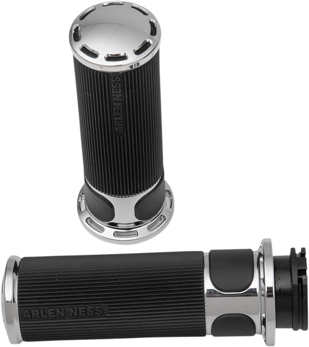 Slot Track Grips - Cable - Chrome