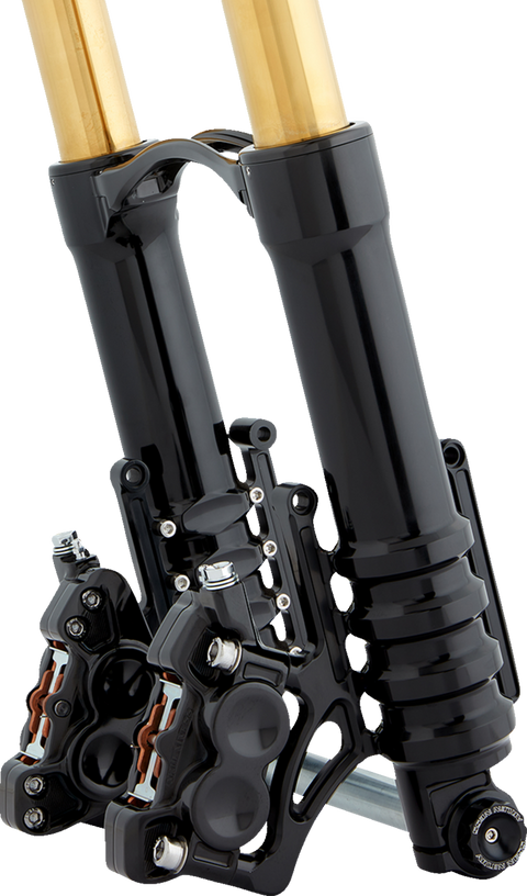 Fork Legs - 49 mm - Black Anodized - For Custom Radial Mount Brake Caliper