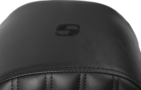 Knuckle Solo Seat - Ribbed - Black - FL &