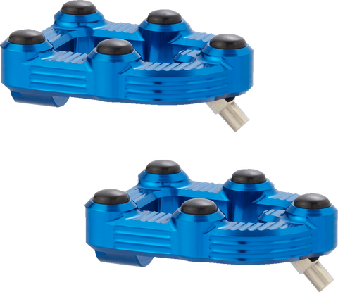 MX Footepgs - Driver - Blue