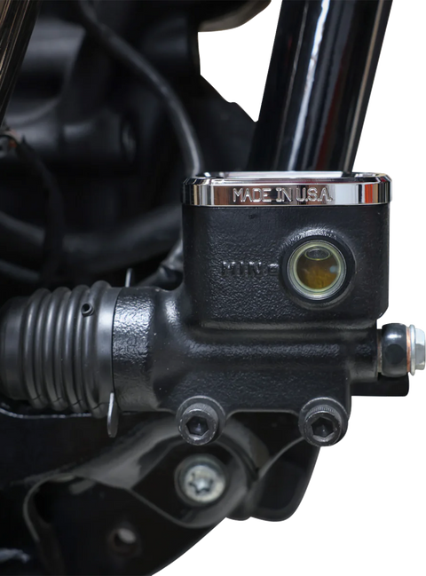 Brake Reservoir Cap - Rear - Chrome - &