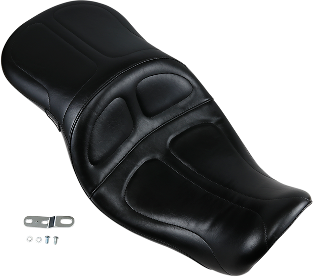 Maverick Seat - without Backrest - Stitched - Black - FLD/FXD &