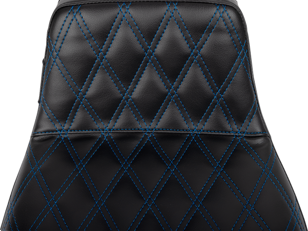 Tailwhip Daddy Long Legs Seat - Blue Double Diamond Stitch - FLH/FLT &