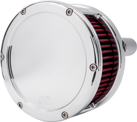 BA Series Air Cleaner Kit - Chrome - Red Filter