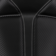 Dominator Solo Seat - w/o Backrest- Black w/ Gray Stitching - FXD/WG '96-'03