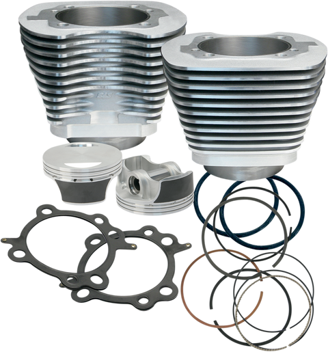 106" Big Bore Cylinder Kit - Silver - Twin cam