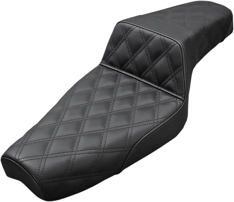 Step-Up Seat - Full Lattice Stitch - Black - XL