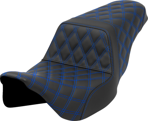 Step-Up Seat - Lattice Stitch - Blue Stitch - FLH/FLT &