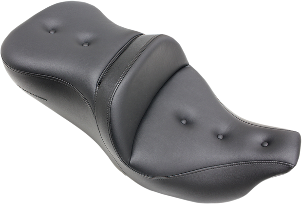Pillow-Top Roadsofa™ Seat - with Backrest - Black - FLH/FLT &
