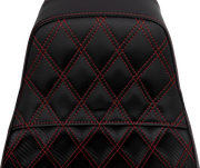 Pro Series SDC Performance Seat - Carbon Fiber/Lumbar Gripper - Red Stitch - Dyna '06-'17