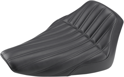 Knuckle Solo Seat - Ribbed - Black - FLS