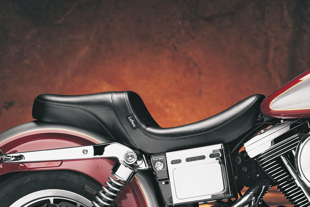 Daytona 2-Up Seat - Without Backrest - Smooth - Black - Dyna &