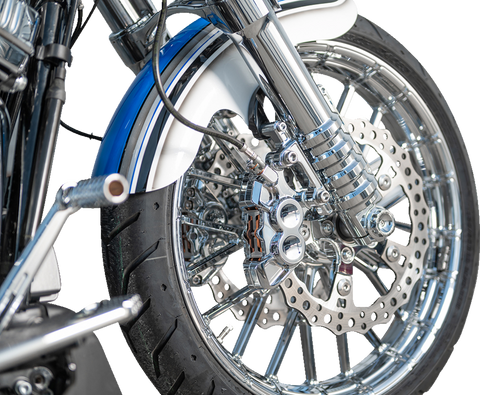 Fork Legs - 49 mm - Chrome - For Factory Brake Caliper