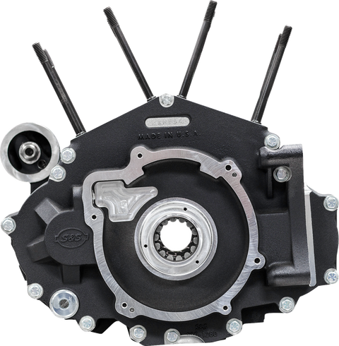 Crankcase - MK-Series "B" - Black - M8 Softail