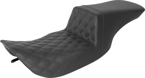 Tour Step-Up Seat - Front Lattice Stitch - Black - FL &