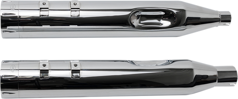 4-1/2" MK45 Performance Mufflers - Chrome Tracer