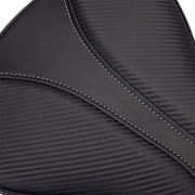 Dominator Pillion Pad - Standard Reach - Black w/ Gray Stitching - FL/FX '06-'17