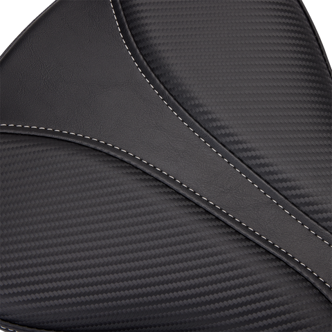 Dominator Pillion Pad - Standard Reach - Black w/ Gray Stitching - FL/FX &