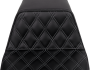 Step-Up Seat - Front Lattice Stitch - Dark Gray Stitch - FLH/FLT '08-'23