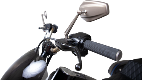 Mirror - Mini Stocker - Side View - Oval - Titanium - Left