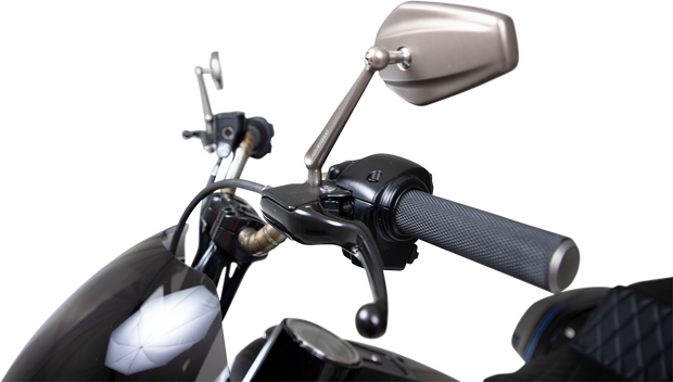 Mirror - Mini Stocker - Side View - Oval - Titanium - Left