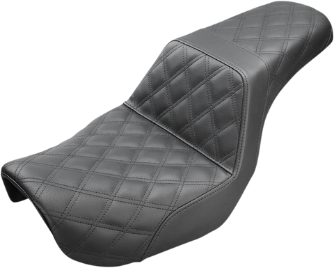 Step-Up Seat - Full Lattice Stitch - Black - Dyna