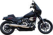 2-into-1 Qualifier Exhaust System - 50-State - Silver - Softail