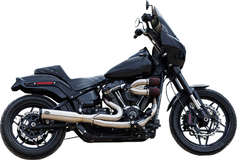 2-into-1 Qualifier Exhaust System - 50-State - Silver - Softail