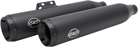 Grand National Race Mufflers for Softail - Black