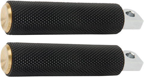 Footpegs - Knurled - Brass