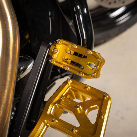 Aggressor Brake Pedal - Gold - Touring