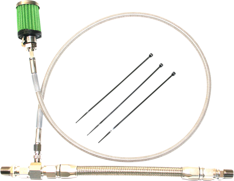Oil Tank Breather Kit - Stainless - 02&