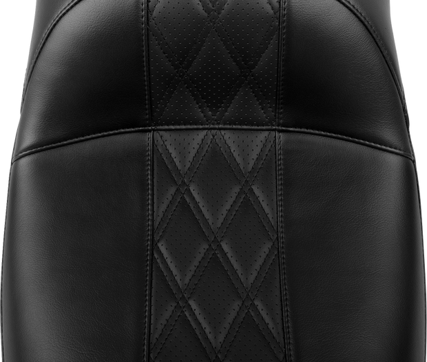 Maverick Daddy Long Legs Seat - Without Backrest - Diamond Stitch - HR2 Inlay - FLH/FLT &