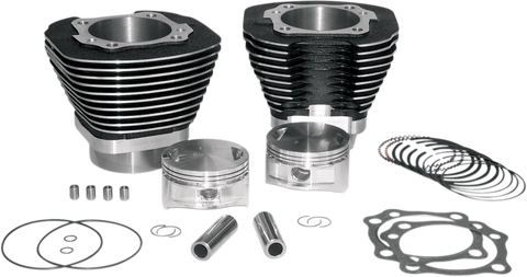 97" Big Bore Cylinder Kit - Wrinkle Black - Twin Cam
