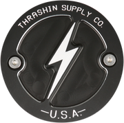 Points Cover - Dished - Black - 2 Hole - M8