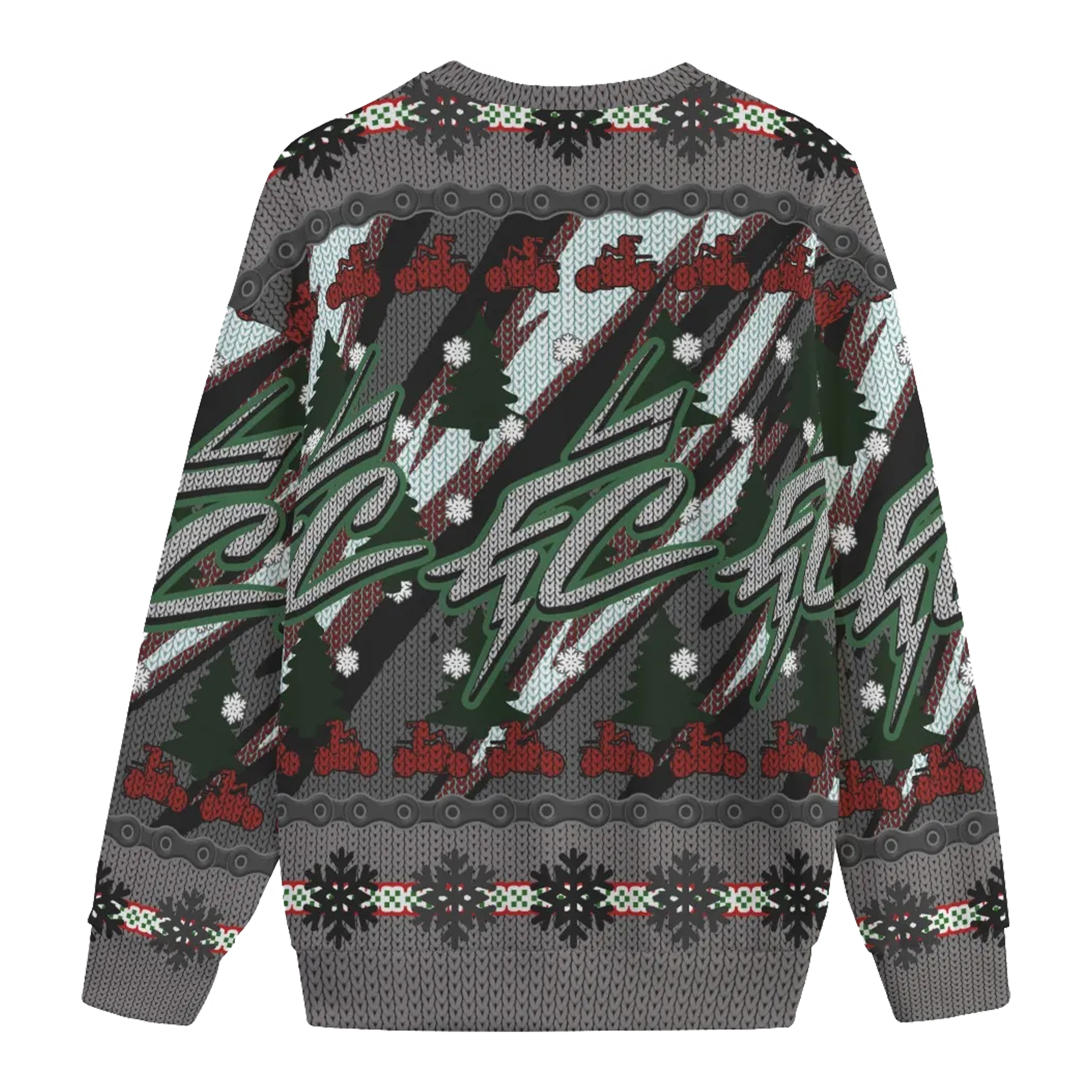 Two Wheel Slaeigher Ugly Sweater