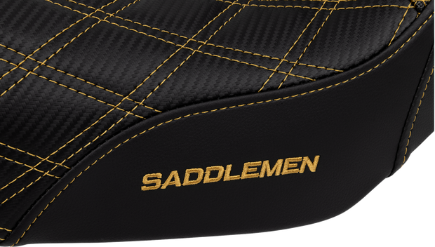 Pro Series SDC Performance Seat - Carbon Fiber/Lumbar Gripper - Gold Stitch - Dyna &