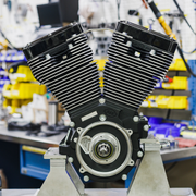 V124 Long Block Engine - Black Edition - Big Twin | Custom Chasis w/Alternator-Style Primary